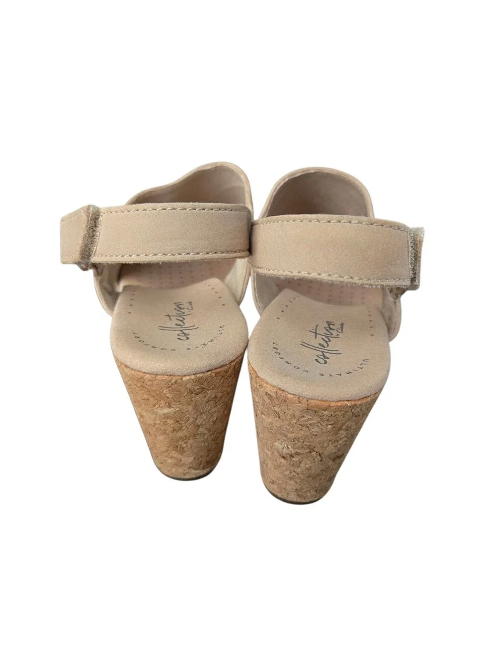 Clarks Annadel Eirwyn Beige Wedge Sandal. 7.5 M